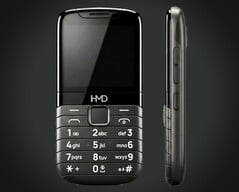 O teclado deste celular básico foi projetado para poder ser substituído por um touchpad.