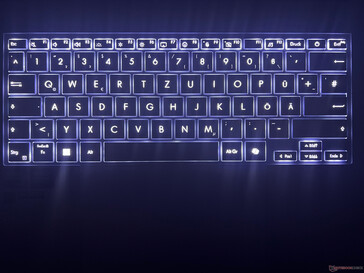 Iluminação de fundo do teclado (nível mais alto)