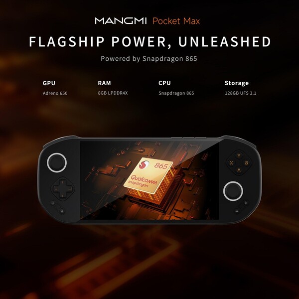 O Mangmi Pocket Max será equipado com o processador Snapdragon 865. (Fonte da imagem: Mangmi)