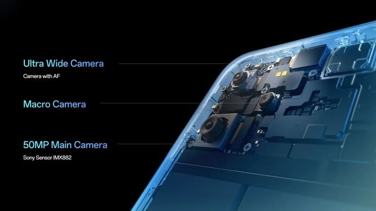 O Oppo Reno14 F possui uma câmera primária Sony IMX882 de 50 MP (Fonte da imagem: Oppo)