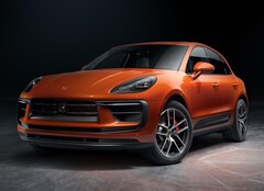 O Porsche Macan comum visto nesta foto poderá em breve obter uma variante de modelo totalmente elétrica (Imagem: Porsche)