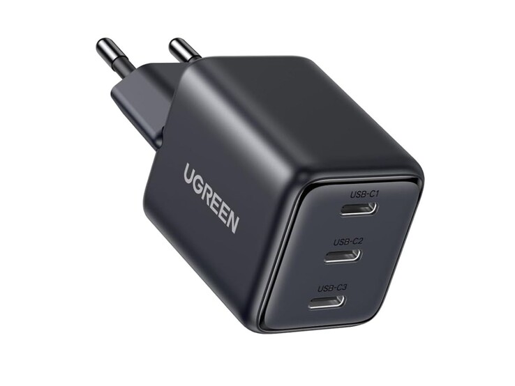 O novo carregador de parede Ugreen Zapix de 3 portas USB-C. (Fonte da imagem: Ugreen)