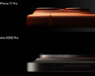 A série Vivo X300 parece ter saliências de câmera mais elegantes do que o iPhone 17 Pro. Na imagem: uma foto comparativa do X300 Pro e do iPhone 17 Pro. (Fonte da imagem: Han Boxiao)