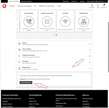Ativar o modo Bridge