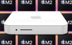 O Mac 2022 Mac mini/2023 Mac mini provavelmente terá chips da nova série Apple M2. (Fonte da imagem: VazamentosApplePro/Apple - editado)
