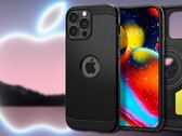 A caixa Apple do iPhone 13 da Spigen oferece uma boa olhada no que poderia ser o produto final do smartphone. (Fonte de imagem: Apple/@evleaks - edited)