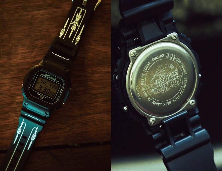 O relógio Casio G-Shock x Mr. Brothers Cut Club DW-5600X. (Fonte da imagem: Mr. Brothers Cut Club)