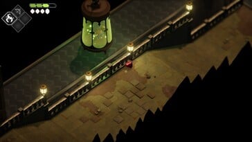 Na imagem: Uma captura de tela de Death's Door durante o jogo.