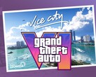 O banner do GTA 6 Vice City com o logotipo é mostrado (Fonte da imagem: Rockstar Games com edições)