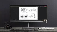 O computador desktop HP Envy de 34 polegadas All-in-One contém um processador Core i9 e uma GPU RTX 3080. (Fonte de imagem: HP)