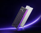 O Legion R9 está disponível com switches Huano Classic HiFi Latte personalizados e não personalizados. Na imagem: foto promocional que destaca o design do teclado.