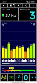 Sinal GPS ao ar livre