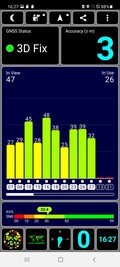 Recepção GPS ao ar livre