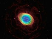 Uma imagem que mostra a Nebulosa do Anel.