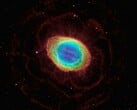 Uma imagem que mostra a Nebulosa do Anel.