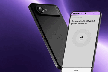 O Ledger Atom visto de frente e de trás