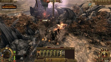 Uma imagem mostrando uma batalha em Total War: Warhammer.