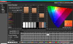 ColorChecker antes da calibração (AdobeRGB)