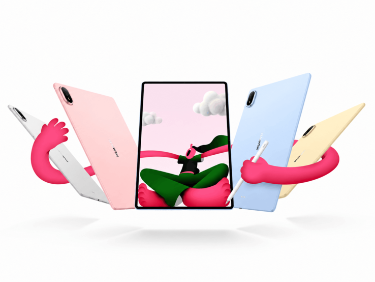 Opções de cores e design do Huawei MatePad Air