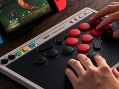 O novo controle de arcade da 8bitdo, disponível a partir de 15 de julho de 2025. (Fonte da imagem: 8bitdo)