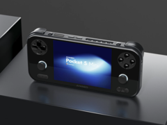 O AyaNeo Pocket S Mini (na foto) vem em duas cores - preto e branco. (Fonte da imagem: Retro Handhelds Discord)