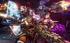 Os caçadores de cofre de Borderlands 4 estão lado a lado na batalha com armas em punho