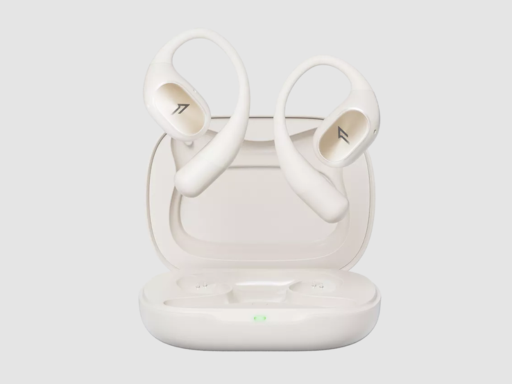 O Fit SE Open Earbuds S31 na cor branca (Fonte: 1MORE)
