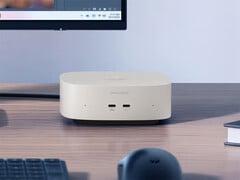 A variante UFS custa atualmente US$ 499,99. Na imagem: uma imagem promocional mostrando a parte frontal do mini PC.