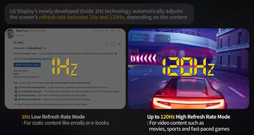 O monitor pode reduzir sua taxa de atualização quando possível para economizar energia.