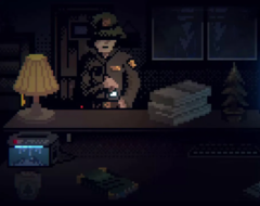 Em Last Report, os jogadores assumem o papel de um guarda florestal no turno da noite. Na foto, uma captura de tela do jogo. (Fonte da imagem: Steam)