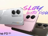 O Realme P3 5G vem nas cores Space Silver, Comet Grey e Nebula Pink (Fonte da imagem: Realme)
