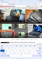 Oppo Pad 4 Pro: Teclado padrão na orientação retrato