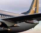 A SpaceX oferece o serviço Starlink Aviation para internet a bordo. (Fonte da imagem: SpaceX)