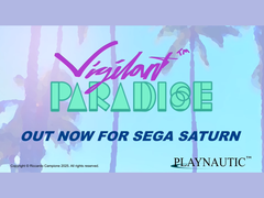 A tela de título de Vigilante Paradise para o Sega Saturn (fonte da imagem: Playnautic via Itch.io)