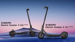 As mais recentes scooters eletrônicas da Xiaomi. (Fonte: Xiaomi)