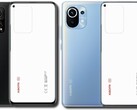 O projeto da carcaça da câmera Xiaomi Mi 11T se assemelha mais ao Mi 10T (L) do que ao Mi 11 (R). (Fonte da imagem: Xiaomi/FCC - editado)