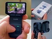 Insta360 Luna Ultra com a capa protetora.
