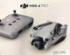 Embalagem de varejo do DJI Mini 4 Pro. (Fonte da imagem: @Quadro_News - editado)