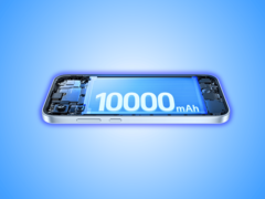 O A7 Pro Max 5G possui uma bateria de 10.000 mAh.