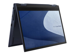 O livro Asus ExpertBook B7 Flip B7402FE (90NX0481-M008P0), fornecido pela Asus Alemanha.