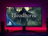 Versão para PC de Bloodborne vista no monitor de jogos (Fonte da imagem: Sony PlayStation com edições)