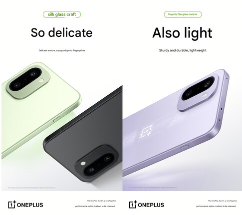 Construção e acabamento do Ace 6T (Fonte da imagem: OnePlus - tradução automática)