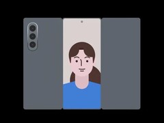 Um vazamento recente do design do Z Tri-Fold. (Fonte da imagem: TechHighest via X)