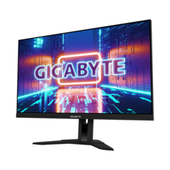 Os Gigabyte G24F e M28U têm aparência semelhante, mas somente o último tem portas HDMI 2.1. (Fonte da imagem: Gigabyte)