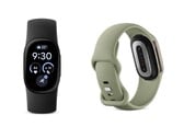 O Fitbit Edge em Obsidiana e Verde-oliva.