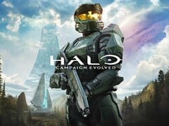 Imagem oficial do jogo “Halo: Campaign Evolved”, apresentando o Master Chief.