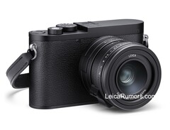A Leica Q3 Monochrom não tem o logotipo vermelho da Leica (Fonte da imagem: LeicaRumors)