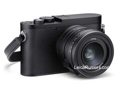 A Leica Q3 Monochrom não tem o logotipo vermelho da Leica (Fonte da imagem: LeicaRumors)