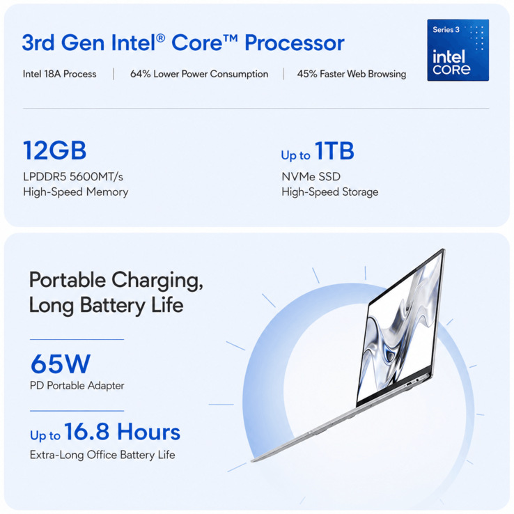 Destaques das especificações do Lenovo Lecoo Air 14 2026 (tradução automática)