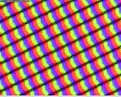 Grade de pixels ligeiramente granulosos devido à sobreposição mate